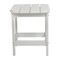 Merrick Lane Riviera Poly Resin Indoor/Outdoor All-Weather Adirondack Side Table
